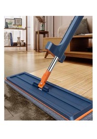 Resim Kendinden Sıkmalı Katlanır Kovalı Lüks Mop Seti Yedek Bez 