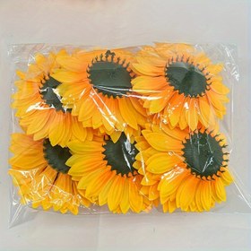 Resim 10 Adet Büyük Yapay Ayçiçeği Başı - Gerçekçi Sarı Taç yapraklar ve Kahverengi Merkezler ile 11.48 cm Çapa Sahte Çiçekler, Çelenk, Düğün, Doğum Günü Partisi Süslemeleri İçin Dayanıklı Çiçekler Bakım Gerektirmez (Yapraksız), Yapay Çiçekler, Dekorasyon için yapay çiçekler, Çiçek Dekorasyonları, Yapay Çiçekler, Yapay Çiçekler, Ayçiçeği Yapay Çiçekler, Tılsımlar, Dekorasyon için Yapay Çiçekler, Bahar Dekorasyonları, Ayçiçeği Dekoru, Büyük Yapay Çiçekler, Bahar Partisi Süslemeleri, 