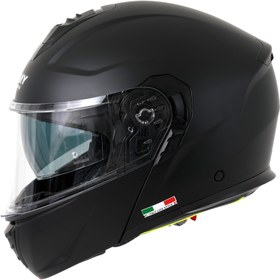 Resim SWAY SW 917 Solid Matt Siyah Çene Açılır 
