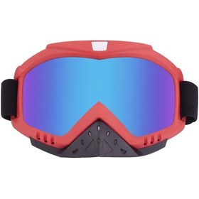 Resim Lemestar Uv Koruyucu Motosiklet Gözlüğü - Rüzgar Geçirmez, Anti-sis, Ayarlanabilir Spor Gözlük 