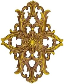 Resim Kahve Eskitme Saray Tavan Motif 28,5 * 37,5 Cm beyaz 