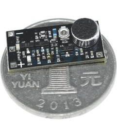 Resim Alkatronik Mikrofonlu Fm Radyo Verici Modül 88-115MHZ Mini Kablosuz Ses Kart 