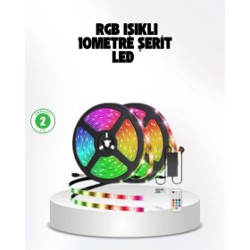 Resim Müziğe Duyarlı Renkli Smart Şerit LED Işık USB Bağlantılı Ambiyans Aydınlatma 