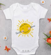 Resim BK Kids İsimli Smile More Tasarımlı Bebek Body Zıbın - Model 1 