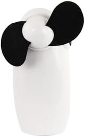 Resim Mini Beyaz Taşınabilir Fan Soğutucu, Pilli, Taşıyıcı Askılı 