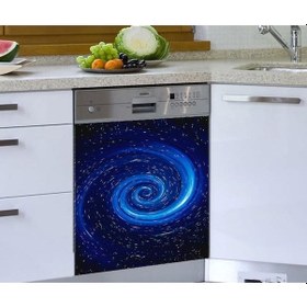 Resim Bulaşık Makinesi Sticker Kaplama Beyaz Eşya Kaplama Samanyolu 