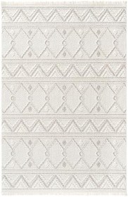 Resim Cool Halı Mikasa MKS 03 Beyaz Bej Yumuşak Dokulu Halı Kilim Salon Koridor Kesme Halı Dokuma Makine Halısı 