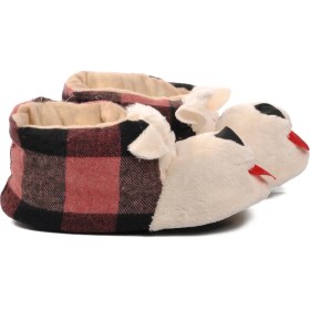 Resim Ayakmod Pembe-Siyah-Bej Kadın Panduf 