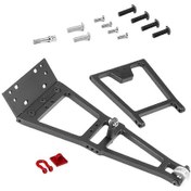 Resim Alüminyum Alaşımlı Vinç Kolu Ve Vinç İle 1/10 Paletli Araç Tutkunları İçin Gelişmiş Çekme Çözümü Geliştirilmiş Çekme Rafı Silver Huiliang 