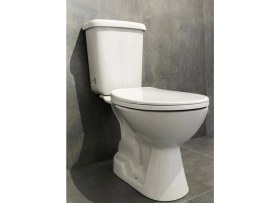Resim Creavit Pitta Alttan Çıkışlı Klozet Seti (4 Parça)Pp Yavaş Kapak 