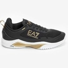 Resim EA7 Emporio Armani Unisex Sneaker, Siyah, Altın, Beyaz, 7.5 Beden 