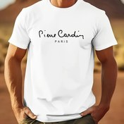 Resim 1 adet Erkek Hafif Nefes Alabilen Yaz T-Shirt - Siyah Geometrik Paris "Dock Combing" Yazısı, Yuvarlak Yaka, Makinede Yıkanabilir, Düzenli Beden, Dış Mekan Rahat Giyim, Dış Mekan Rahat Giyim | Paris Temalı Giyim | Nefes Alabilen Kumaş 