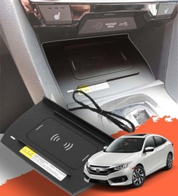 Resim Aygaraj Honda Civic Uyumlu Fc5/fk7 Için Kablosuz Şarj Cihazı 2016+ 
