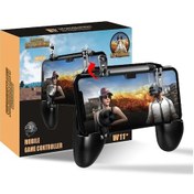 Resim W11-w10/w11 Cep Telefonu Oyun Aksesuarları Oyun Denetleyicisi Pubg Amaç Çekim Gamepad Joystick Tetik Düğmesi Iphone Uyumlu Android İçin 