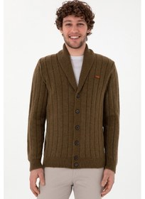 Resim U.s. Polo Assn. Erkek Haki Hırka Triko 50297061-vr027 Haki 