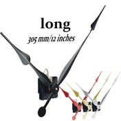 Resim Yüksek Tork Kuvars Hareketli Saat - 30.48 cm Spade Tasarım, Siyah & Bakır Kaplama, Pil ile Çalışan (AA Dahil Değildir) DIY Ev Dekoru için, Oturma Odası Duvar Saati, Modern Duvar Saati, Dayanıklı Plastik Gövde 