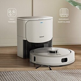 Resim Homend Alex Laser Power+ 1287H Moplu Halı Tanıyan Robot Süpürge 