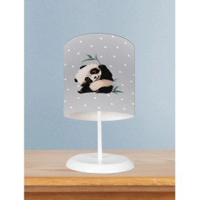 Resim Mekta Home Bebek ve Çocuk Odası Sevimli Panda Desenli Abajur 