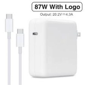 Resim Macbook Uyumlu 87W 20.2V-4.3A 9V-3A 5.2V-2.4A Type-C Nbac71 Adaptör 