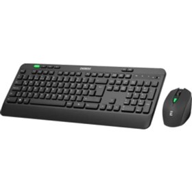 Resim Everest KM-2620 Siyah USB Sessiz Switch Ince Kablosuz Q Multimedia Klavye + Mouse Set 
