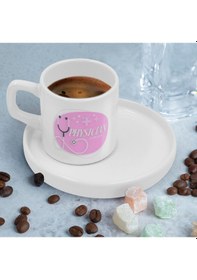 Resim Bk Gift Kişiye Özel Sunum Tabaklı Doktor Tasarımlı Kahve Fincanı-7, Sevgiliye Hediye, Arkadaşa Hediye, Doktorlara Hediye Kobitmeyen137792 Bk Gift 