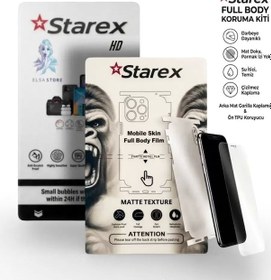 Resim Tecno Camon 30s Pro Uyumlu Nano Ekran Koruyucu Hd - Full Arka Kaplama 360 Koruma Starex 