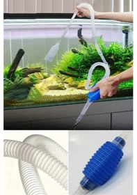Resim Büro Ev Akvaryumu İçin Dip Çekme Sifonu 