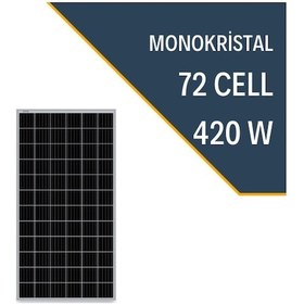 Resim Lexron 420W Monokristal Güneş Paneli 