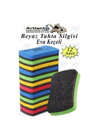 Resim Yazı Tahta Silgisi Eva 12 Adet Beyaz Yazı Tahtası Silgisi Kaliteli Keçe Uçlu Eva Okul Sınıf Ofis Kuru Silgi Çok Renkli 