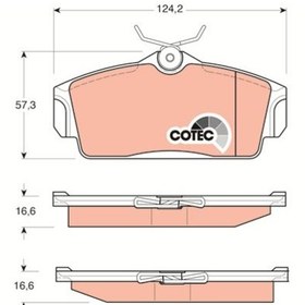Resim TRW GDB3168 Balata Fren On-(Nissan: Primera-P11 96-02 1.6 1.8 2.0/Almera 00-10 ) (Alti Duz Tip) 410602F525 (WA456317) 