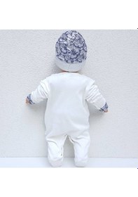 Resim Aykor Tekstil Şehzade Tulum Bebek Mevlüt Seti Mavi 