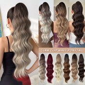 Resim YUSULAXI Kadın Kuyruk Klipsi Ponytail Uzatma Peruk - Isıya Dayanıklı Sentetik Saç ile Doğal Vücut Dalga, Uzun 60.96cm Ponytail için Cadılar Bayramı, Noel, Her Gün - Kahverengi / Sarı / Kırmızı / Burguncu / Koyu Kahverengi / Siyah / - Parti ve Her Gün Saç Stilleri için Güvenli Kuyruk Klipsi Bağlantısı, Parti Saç Parçası, Gradyan Saç Parçası, Dikişsiz Karışım, Moda Tutkunları, Kadınlar için Saç Uzatma, Kadınlar için Saç Kuyruğu, Saç Kuyruğu, Klipsli Peruk, Saç Peruk ile Klips, Kadınlar için Peru 