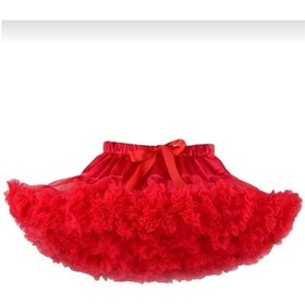 Resim Kara Kedi Kostüm Evi- Kırmızı Renkli Tütü Etek Kırmızı 