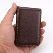 Resim Teltree Siyah Deri Dikey Tip Manyetik Kartlık - İş Gift Kart Çantası, Şirket Hediyesi, Dayanıklı Ve Kullanıması Kolay 