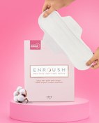 Resim Enroush organik pamuklu kanatlı ped | gece pedi 100% organik pamuklu - 8 adet maxi 