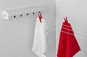 Resim 5 ipli, 4.2 Metre BEYAZ ÇEK AS, Otomatik Çamaşır Askısı, Açılır Kapanır Çamaşır Kurutmalık 