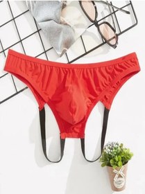 Resim Genel Markalar Erkek Fantezi Kırmızı Jockstrap İç Çamaşırı 