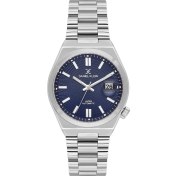 Resim Daniel Klein DKE.1.14044.3 Lacivert Gümüş Japan Automatic Kelebek Kilit Çelik Kordonlu Takvimli Otomatik Erkek Kol Saati 
