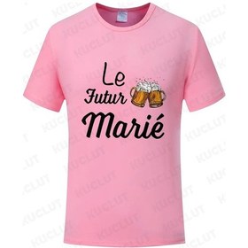 Resim Kuclut Fransız Evlilik Takımı Bekarlığa Veda Partisi T-shirt Damat Moda Grafik Düğün Tişörtgümüşerkek Gümüş 