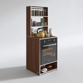 Resim Kenzlife ankastre fırın dolabı canfeza cvz 165*60*56 mutfak raflı 