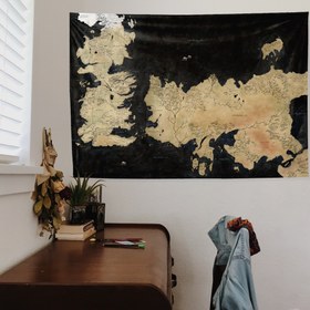 Resim Game Of Thrones Map Duvar Örtüsü - 160 cm x 220 cm 