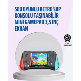 Resim S'82 Taşınabilir Oyun Konsolu – 3,5" Ekranlı ve 500 Oyunlu 