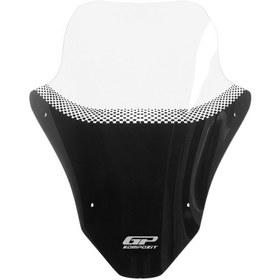 Resim GP Kompozit Honda PCX 125 / 150 2025 Uyumlu Baskılı Ön Cam Şeffaf 55 cm 