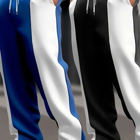 Resim Koşu ve antrenman için uygun iki stil hızlı koşu pantolonu, ilkbahar ve yaz için nefes alabilen düz paça pantolonlar 