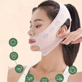 Resim V-Line Yüz Sıkılaştırıcı Uyku Maskesi ile Çene Kaldırma ve Nasolabial Kırışıklık İçin 