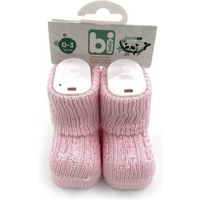 Resim Bibaby Bambu Jakarlı Bebe Çorap 68113 Pembe 