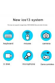 Resim Usb 3.0 Otg Adaptörü 13 12 11 Pro Xs Max Xr X 8 Artı 7 6s Apple iPad Uyumlu Ios Erkek - Usb Dişi Adaptör 