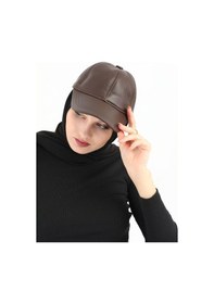 Resim Elif İç Giyim Unisex Ayarlanabilir Taba Deri Şapka Taba 