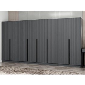 Resim Kale Plus210 8 Mebran Kapaklı 2ç Dolap Antrasit Mebran 