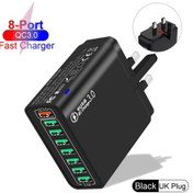 Resim 8 In 1 65 W Usb Ab/abd/ingıltere/kr Fiş Şarj Cihazı Hızlı Şarj Telefon Şarj Uk Black 02 
